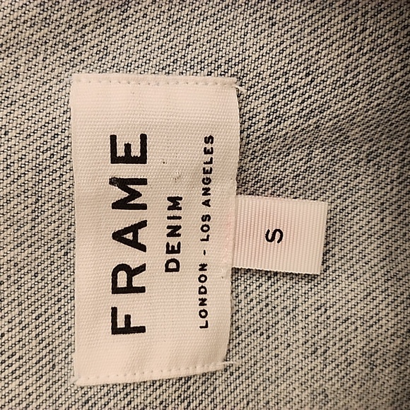 NWT FRAME Le Panel Oversized Denim Jacket Size small - Picture 4 of 16